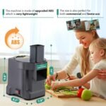 Newhai 3 in 1 Electric Vegetable Dicer Slicer Shredder Multifunctional Vegetable Chopper Automatic Veggie & Fruit Cutter Machine for Commercial & Home Use, 110V, 100W - Image 6