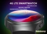 4G Smart Watch 1.43" Screen Watch Men 2GB+16GB Upgraded SL8541E Android 8.1 Smartwatch 950mAh Call WiFi GPS Fitness Tracker Sport Watch (Steel Band) - Image 3