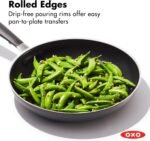 OXO 10” Non-Stick Every Day Frying Pan, BPA-Free Comfort Grip Silicone Handle, Dishwasher & Oven Safe, PFAS-Free Ceramic Skillet, Black - Image 5