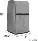 Crutello Food Processor Cover with Storage Pockets for Large Custom 11-14 Cup Processor, Kitchen Appliance Covers, For Kitchen Counter - Image 3