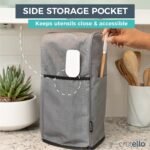 Crutello Food Processor Cover with Storage Pockets for Large Custom 11-14 Cup Processor, Kitchen Appliance Covers, For Kitchen Counter - Image 6