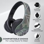 PowerLocus Bluetooth Over-Ear Headphones, Wireless Stereo Foldable Headphones Wireless and Wired Headsets with Built-in Mic, Micro SD/TF, FM for iPhone/Samsung/iPad/PC (Camo) - Image 4