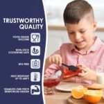 Heat Resistant 600℉ Silicone Spatula, BPA Free Mixing Spatulas set Dishwasher Safe for Nonstick Cookware, Black - Image 7