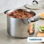 Farberware Brilliance Stainless Steel Stockpot with Glass Lid, 8 Quart, Dishwasher Safe and Induction Ready, Compatible with All Cooktops, Stainless Steel - Image 6