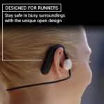 Sony Float Run Open-Ear Bluetooth Wireless Sport Headphones for Running and Exercise with Mic and IPX4 Water Resistance, WIOE610/B - Image 3