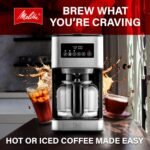 Melitta Aroma Series Programmable Drip Coffee Makers Parent (Aroma Tocco Plus Black and Stainless Steel 12 Cups) with 5-Pack Coffee Filters - Image 3