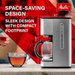 Melitta Aroma Series Programmable Drip Coffee Makers Parent (Aroma Tocco Plus Black and Stainless Steel 12 Cups) with 5-Pack Coffee Filters - Image 5