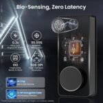 Smart Lock with Handles, Fingerprint Door Lock App Control, Keyless Entry Door Lock Set, Electronic Keypad Deadbolt, Auto & One Touch Lock, Easy Installation, IP54, Digital Smart Code - Image 3