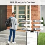 Smart Lock with Handles, Fingerprint Door Lock App Control, Keyless Entry Door Lock Set, Electronic Keypad Deadbolt, Auto & One Touch Lock, Easy Installation, IP54, Digital Smart Code - Image 5