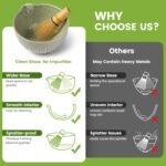 Farielyn-X Matcha Whisk Set, Japanese Tea Set (5pcs) includes Matcha Bowl with Spout (19 oz), Bamboo Whisk, Matcha Scoop, Matcha Whisk Holder (Chasen Holder), Stainless Steel Sifter, Macha Kit - Image 4