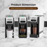 KOTLIE 19 Bar Capsules & Grounds Single-Serve Coffee Maker,Compatible with K*cup/Nes* Original/Dol*e Gusto/Grounds, 4-in-1, Pressure Relief Procedure, Silver - Image 3