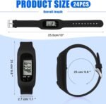 Geyoga Pedometer for Walking Steps and Miles Pedometer Watch Silicone Steps Tracker Running Bracelet Ankle Step Counter for Calorie Burning and Step Counting - Image 3