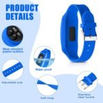 Geyoga Pedometer for Walking Steps and Miles Pedometer Watch Silicone Steps Tracker Running Bracelet Ankle Step Counter for Calorie Burning and Step Counting - Image 4