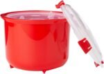 Sistema Microwave Rice Cooker & Round Microwave Food Container Set | 2.6L, 915ml | Food Containers with Steam-Release Vents | BPA-Free | 2 Count - Image 5