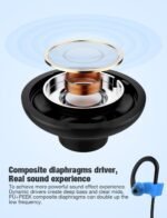 Bluetooth Headphones, Otium Wireless Sports Earbuds, Waterproof IPX7 w/Mic, HD Stereo in-Ear Earphones, Case, Fast Pairing, Gym Running Workout, 10 Hrs Battery Noise Cancelling Headsets - Image 4
