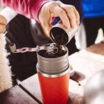 Cafflano Klassic : All-in-1, Drip Kettle+Grinder+Permanent Stainless Filter Dripper+Double-wall Tumbler, Pourover, Coffee Maker for Camping & Travel - Image 3