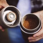 Cafflano Klassic : All-in-1, Drip Kettle+Grinder+Permanent Stainless Filter Dripper+Double-wall Tumbler, Pourover, Coffee Maker for Camping & Travel - Image 5