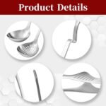 6 PCS Soup Ladle pot Colander & BBQ Tongs Hotpot Kit - Shabu Shabu Utensils Set for Camping, Barbecue & Kitchen Cooking Ladle Set - Image 4