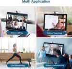 2K Webcam, Full HD Webcam for PC, Web Camera with Microphone, Tripod, Auto-Focus, Privacy Cover, USB, for Live Streaming & Video Conferencing - Image 8