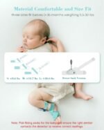 Babytone Baby Sleep Sock Monitor, Tracking Heart Rate and Movement for Infant, Wearable Foot Monitor Smart Sock with Bluetooth and APP, for 0-36 Months Newborn - Image 4