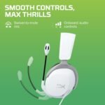 HyperX CloudX Stinger 2 Core - Gaming Headset for Xbox, Lightweight Over-Ear headsets with mic, Swivel-to-Mute Function, 40mm Drivers - White - Image 4