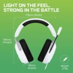 HyperX CloudX Stinger 2 Core - Gaming Headset for Xbox, Lightweight Over-Ear headsets with mic, Swivel-to-Mute Function, 40mm Drivers - White - Image 6