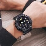 FANMIS Mens Analog Digital Dual Display Sports Watches Military Multifunctional 50M Waterproof LED Watch with Alarm Stopwatch Backlight 12H/24H Outdoor Running Swimming - Image 6