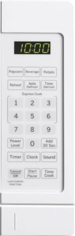 GE Countertop Microwave Oven | 0.7 Cubic Feet Capacity, 700 Watts | Kitchen Essentials for the Countertop or Dorm Room | White - Image 4