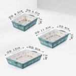 Wisenvoy Baking Dish Ceramic Lasagna Pan Casserole Dish 3-Piece Bakeware Sets Baking Dishes Baking Set Baking Dish Set - Image 3