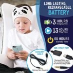 Toddler Headphones Wireless, Kids Bluetooth Earphones, Safe Volume - Wired School Headphones for Kids with 3.5 MM Jack and Travel Bag - Toddler Airplane Accessories for Boys & Girls - Fox - Image 3