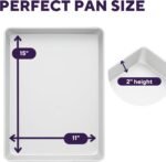 Wilton 11 x 15 Inch Aluminum Baking Sheet Pan, 2-Inch Deep Cake Pan, Even Heating, Rust-Resistant, Professional Quality, Packaging May Vary - Image 3
