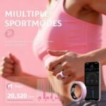 Smart Ring for Women,Ceramic Smart Ring,Calorie Burn, Auto Exercise Recognition,Health Fitness Tracker with Heart Rate Monitor,Sleep Tracking, Step Counter, for iOS & Android (#8) - Image 4