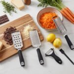 5 Pcs Zester Grater Set Cheese Grater with Stainless Steel Blade for Kitchen Tool for Parmesan Cheese, Ginger, Garlic, Nutmeg, Chocolate, Vegetables, Fruits Dishwasher Safe - Image 4