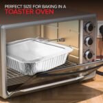 Stock Your Home 8x8 Foil Pans with Lids (20 Pack) 8 Inch Square Aluminum Pans with Covers -Disposable Food Containers Great for Baking Cake, Cooking, Heating, Storing, Prepping Food - Image 4