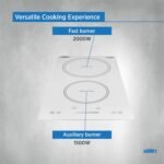 Summit 12" 2 zone Electric Cooktop. 208-240V Induction Cooktop, ADA Compliant, White- SINC2B231W - Image 3