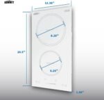 Summit 12" 2 zone Electric Cooktop. 208-240V Induction Cooktop, ADA Compliant, White- SINC2B231W - Image 7
