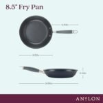Anolon Advanced Home Hard Anodized Nonstick Frying Pan, 8.5 Inch – Small Non Stick Egg Pan, Durable Nonstick Skillet - Moonstone - Image 3