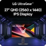 LG 27G610A-B 27-inch Ultragear QHD (2560 x 1440) IPS Gaming Monitor, 200Hz, 1ms, AMD FreeSync Premium, VESA DisplayHDR 400, HDMI, DisplayPort, Tilt/Height/Swivel/Pivot Stand, Black - Image 3