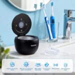 Ultrasonic Retainer Cleaner Machine, 45kHz Dental Cleaning Pod for Denture, Mouth Guard, Night Guard, Aligner, Braces, Toothbrush, 200ML Denture Cleaner with Digital Timer & 4 Modes, Black - Image 4