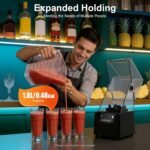Blender For Smoothies, 1.8L/0.48Gal Soundproof & Quiet Commercial Blenders, 2200W Professional Soundproof Smoothie Machine with Time Function for Smoothies Juices Milkshakes - Image 5