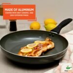 IMUSA 12-Inch Ceramic Nonstick Frying Pan – Large Gray Aluminum Skillet with Cool-Touch Handle, Ideal for Sautéing, Stir-Frying & Searing– Healthy Non-Stick Cookware for Home Kitchen - Image 4