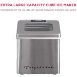 FRIGIDAIRE EFIC452-SS 40 Lbs Extra Large Clear Maker, Stainless Steel, Makes Square Ice - Image 4