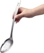 IMEEA Cooking Spoon Stainless Steel Large Serving Spoon Slotted Spoons for Cooking 12.8-Inch, Set of 2 - Image 8