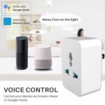 Smart Mini Plug 15A US Plug AC 100 to 240V Smart Home Outlet with Timer Function Voice & APP Control 2.4G for Home, No Hub Required - Image 3