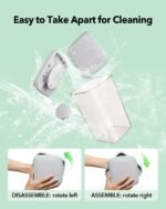 Ankou Airtight Food Storage Container with Pop Lid & 130ml Scoop, 4L/4.2qt *4 BPA-Free Cereal, Rice, Flour, Pasta & Snack Container, Stackable & Durable,Kitchen Pantry Organizer - Image 4