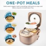 Aroma Housewares ARC-6106 Aroma Professional 6 Cups Uncooked Rice, Slow Cooker, Food Steamer, MultiCooker, Champagne - Image 3