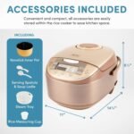 Aroma Housewares ARC-6106 Aroma Professional 6 Cups Uncooked Rice, Slow Cooker, Food Steamer, MultiCooker, Champagne - Image 7