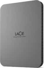 LaCie Mobile Drive 4TB External Hard Drive Portable HDD - Moon Silver, USB-C 3.2, for PC and Mac, Post-Consumer Recycled, with Adobe All Apps Plan and Rescue Services (STLP4000400) - Image 3