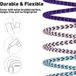 iPhone Charger Cord Lightning Cable 10ft 3Pack iPhone Charging Cable Long iPhone Charger Cord 10ft [Apple Certified] Nylon Braided Fast Charging for 14/13/12/11 Pro MAX/XR/XS/8/7/6/Plus/SE/iPad - Image 4