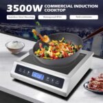 Commercial Induction Cooktop, Portable Electric Countertop Burner with Sensor Touch and LCD Screen(3500W/220V),Commercial Grade Induction cooker for Hotel Restaurant School - Image 3